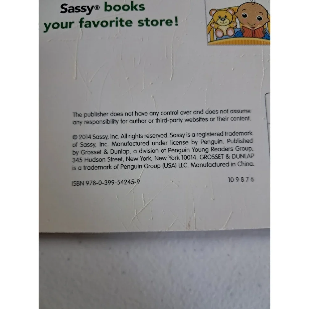 Sassy Baby's First Words Bilingual Board Book English Spanish Ages 0-2 2014